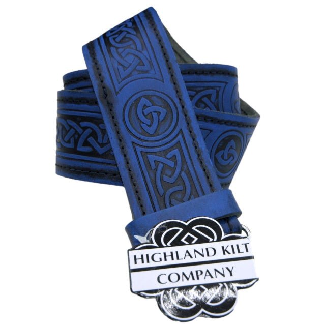 Blue Wash Kilt Belts - Highland Kilt Company