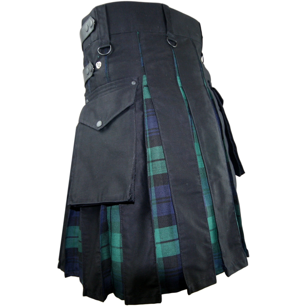 Cargo Tartan Combo Kilt: Black Watch - Highland Kilt Company