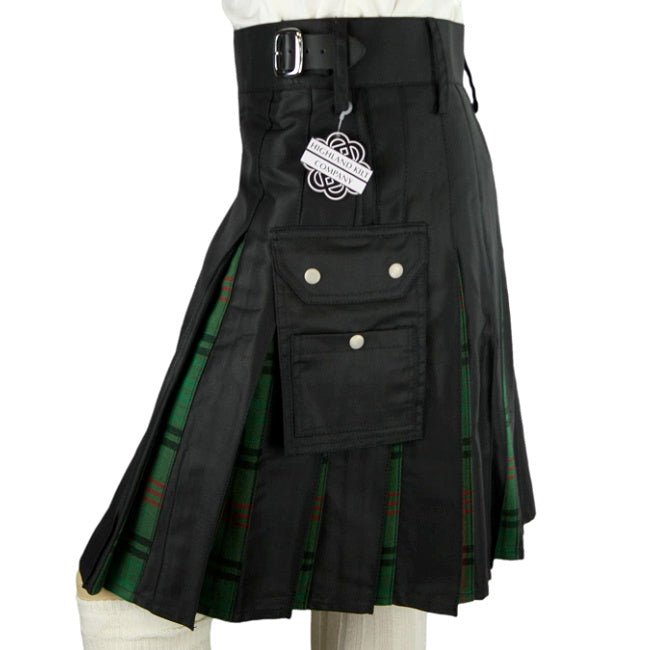 Cargo Tartan Combo Kilt: Ross Hunting Muted Utility Kilts - Highland Kilt Company