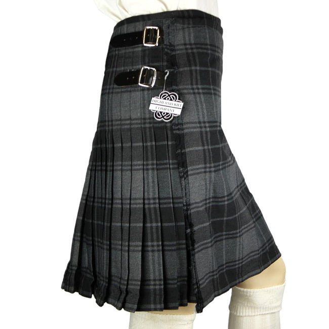 Dark Highlander Heavyweight Poly Viscose Formal 8 Yard Kilt - Highland Kilt Company