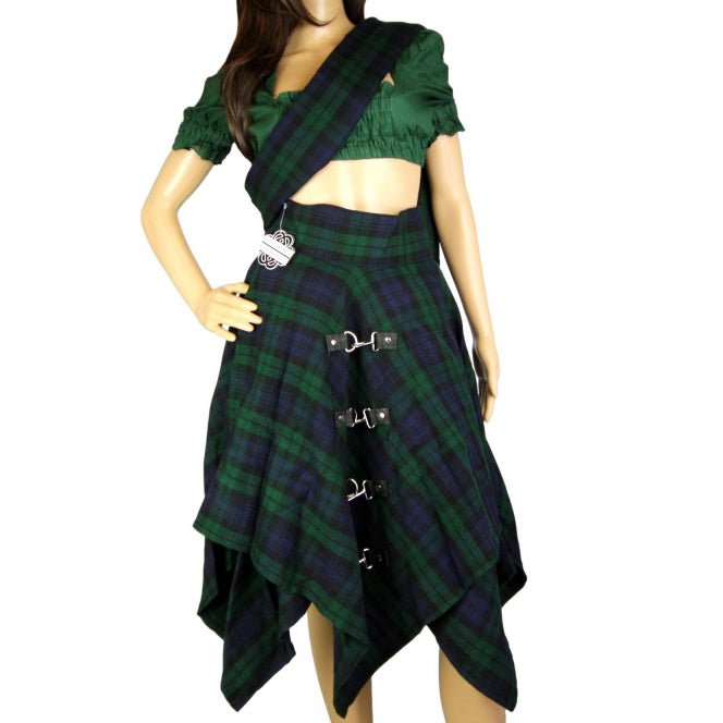 Highland Kilt Pixie Skirt Black Watch Tartan - Highland Kilt Company
