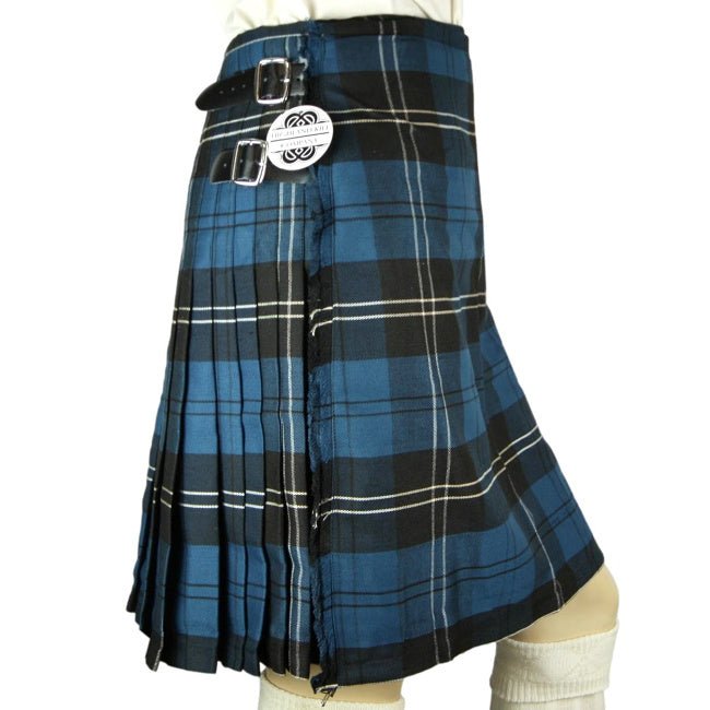 Ramsey Blue Tartan Heavyweight Poly Viscose Formal 8 Yard Kilts - Highland Kilt Company