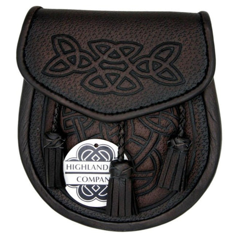 Bronze Washed Celtic Tassel Sporran - Highland Kilt Company