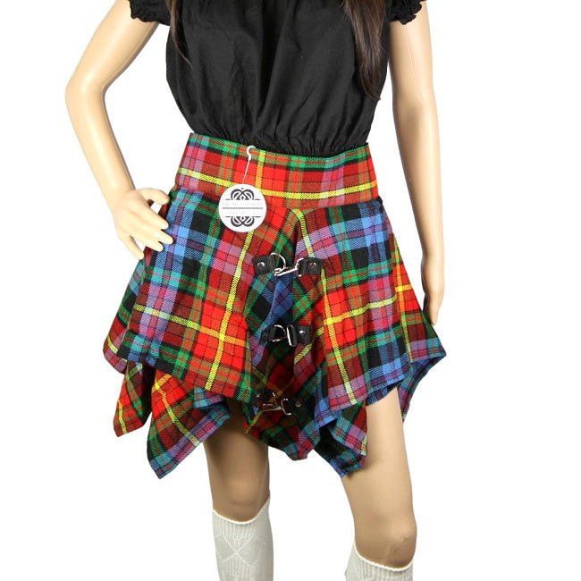 Mini Tartan Pixie Skirt, PRIDE Tartan, Original by Highland Kilt Company - Highland Kilt Company