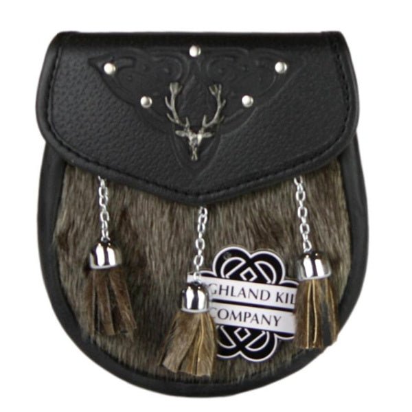 Riveted Stag Sporran - Highland Kilt Company