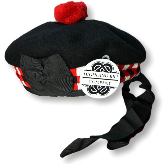 Traditional Balmoral Hat – Plain or Diced Band | Scottish Highland Dress Cap - Highland Kilt Company