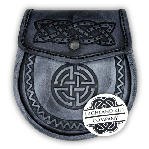 Washed Celtic Knot Sporran - Highland Kilt Company