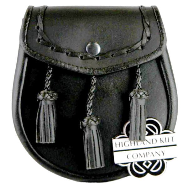 Black Woven Sporran - Highland Kilt Company