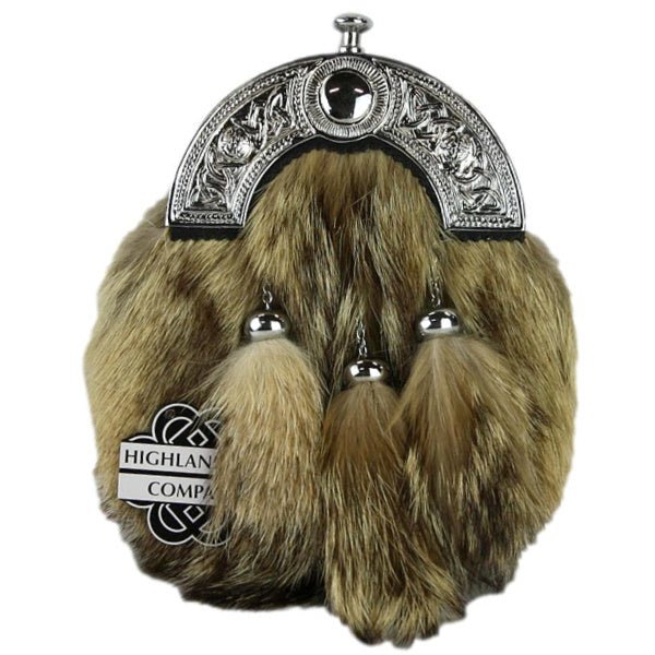 Brown Fur Sporran - Highland Kilt Company