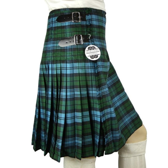 Campbell Ancient Heavyweight Poly Viscose Formal 8 Yard Kilt - Highland Kilt Company