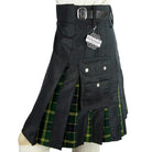 Cargo Kilts - Tartan Combo Utility Kilt: Army - Highland Kilt Company