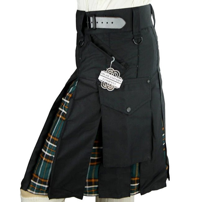 Cargo Kilts - Tartan Combo Utility Kilt: Irish Heritage - Highland Kilt Company