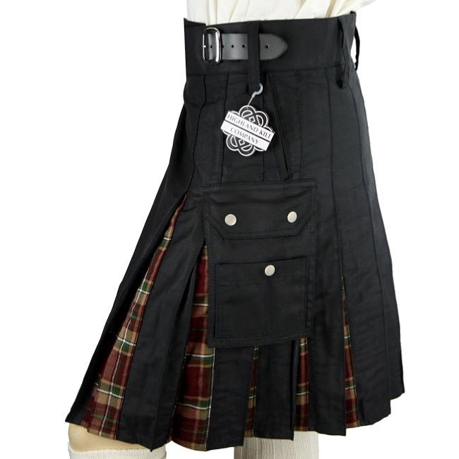 Cargo Kilts- Tartan Combo Utility Kilt: Tyrone - Highland Kilt Company