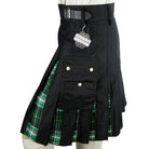 Cargo Tartan Combo Utility Kilt: Dark Irish Highland Kilt Company - Highland Kilt Company