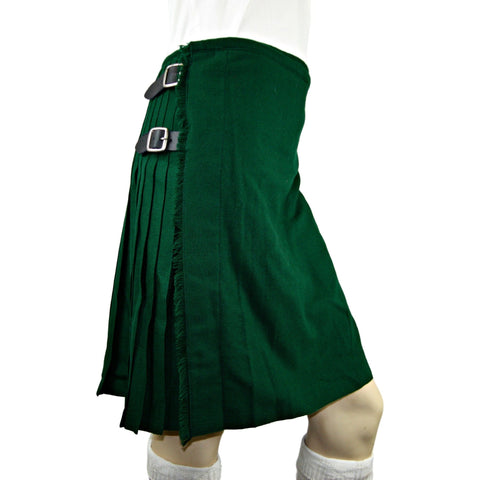 Irish Traditional Solid Green Kilt - Highland Kilt Company