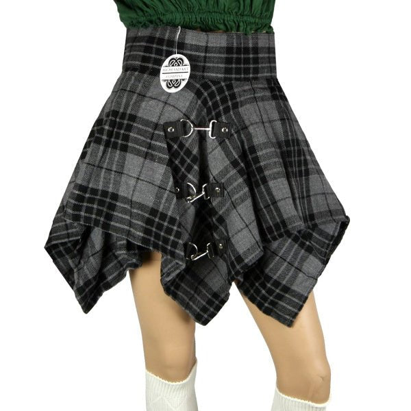 Mini Tartan Pixie Skirt, Grey Watch Tartan, Original by Highland Kilt Company - Highland Kilt Company