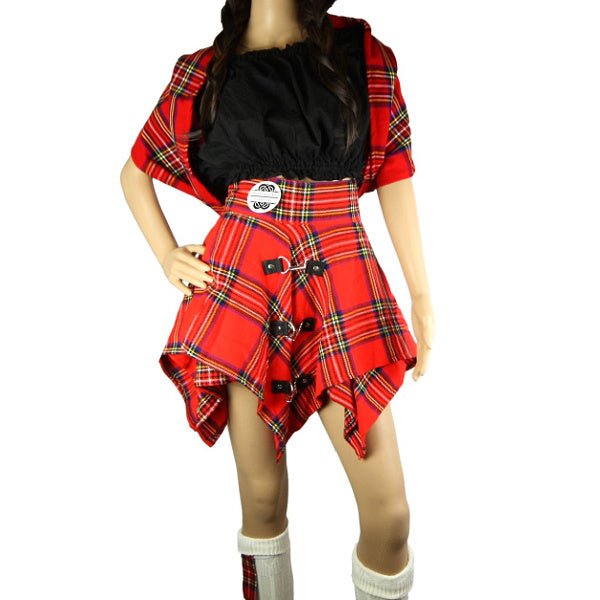 Mini Tartan Pixie Skirt, Royal Stewart Tartan, Original by Highland Kilt Company - Highland Kilt Company
