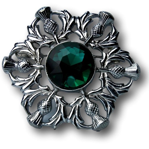 The Celtic Croft Gold Dragon Eye Kilt Pin/Brooch