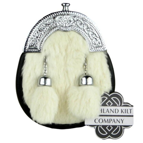White Fur Child Sporran - Highland Kilt Company
