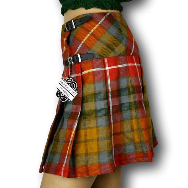 Women's Billie Kilt, Mini Skirt, Buchanan Ancient Tartan - Highland Kilt Company