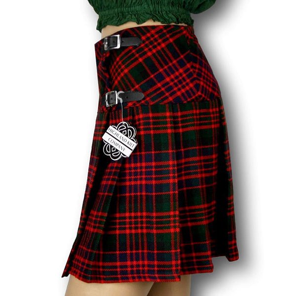 Women's Billie Kilt Mini Skirt MacDonald Modern Tartan - Highland Kilt Company