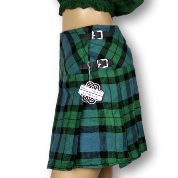 Women's Billie Kilt Mini Skirt MacKay Ancient - Highland Kilt Company