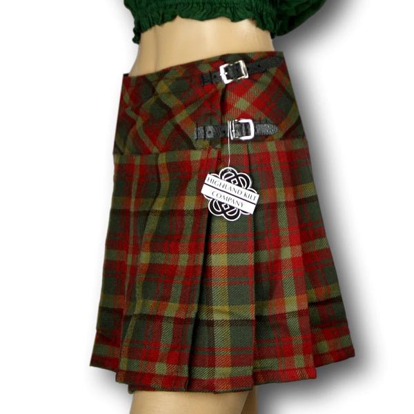 Women's Billie Kilt Mini Skirt Maple Leaf Tartan - Highland Kilt Company