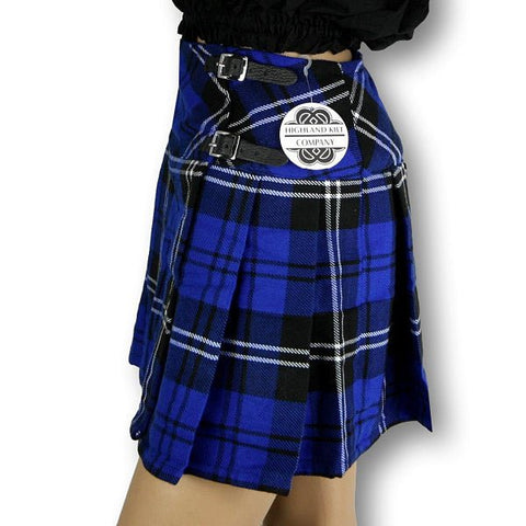 Women's Budget Billie Mini Ramsey Blue Tartan - Highland Kilt Company