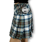 Women's Budget Billie Mini Stewart Blue Muted Tartan - Highland Kilt Company
